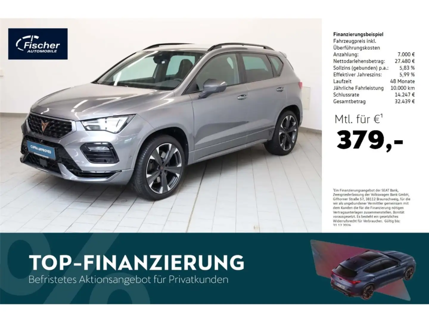 CUPRA Ateca 2.0 TSI 4Drive Grau - 1