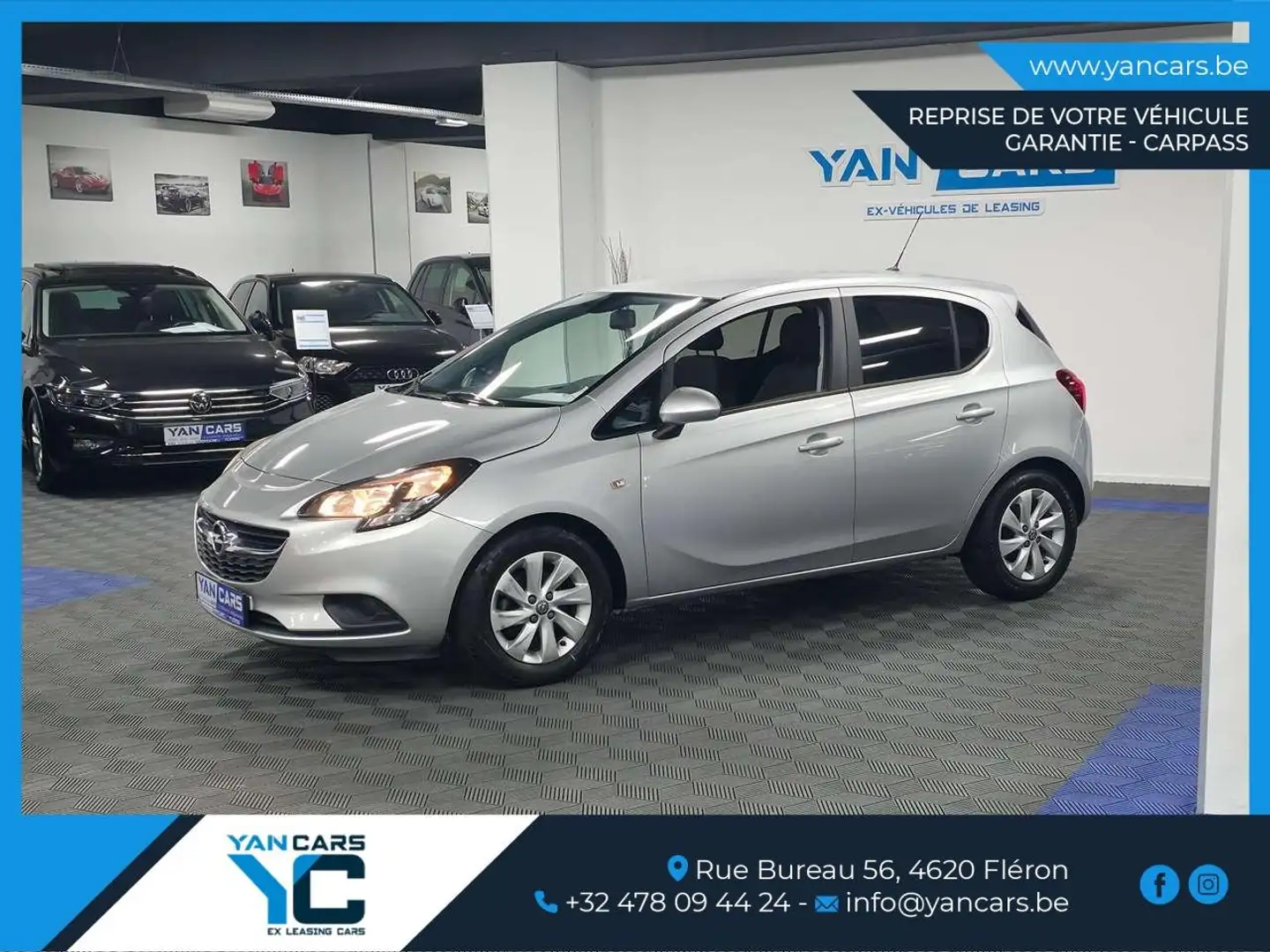 Opel Corsa -E ESSENCE *Enjoy* 1ERE MAIN * TOP ETAT * GARANTIE Grijs - 2