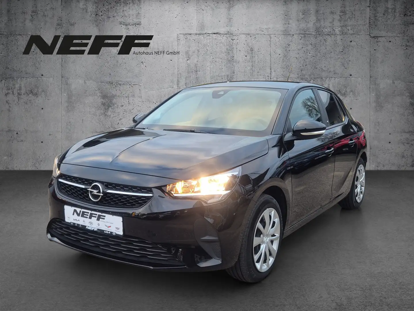 Opel Corsa F e Edition KlimaA+W-Pumpe+AUT+SpurH Schwarz - 2