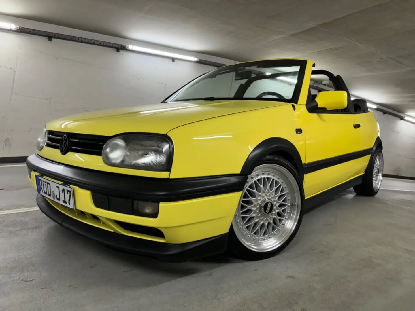 Volkswagen Golf 3 Cabrio |Colour Concept|Klima|BBS-Design| Jaune - 1