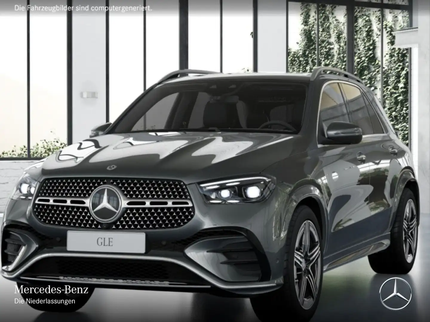Mercedes-Benz GLE 300 d 4M AMG+PANO+360+AHK+MULTIBEAM+SPUR+TOTW Gris - 2