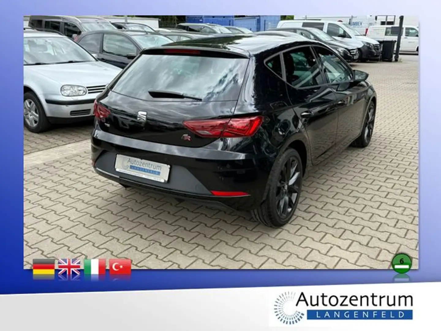 SEAT Leon FR 1.5TGI CNG Black Matt Edition *LED*NAVI* Negro - 2