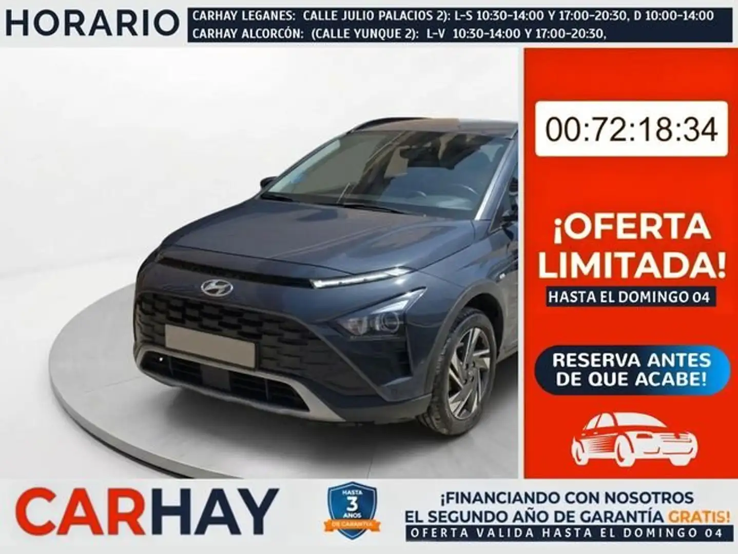 Hyundai BAYON 1.0 TGDI 74kW (100CV) 48V Maxx Azul - 1