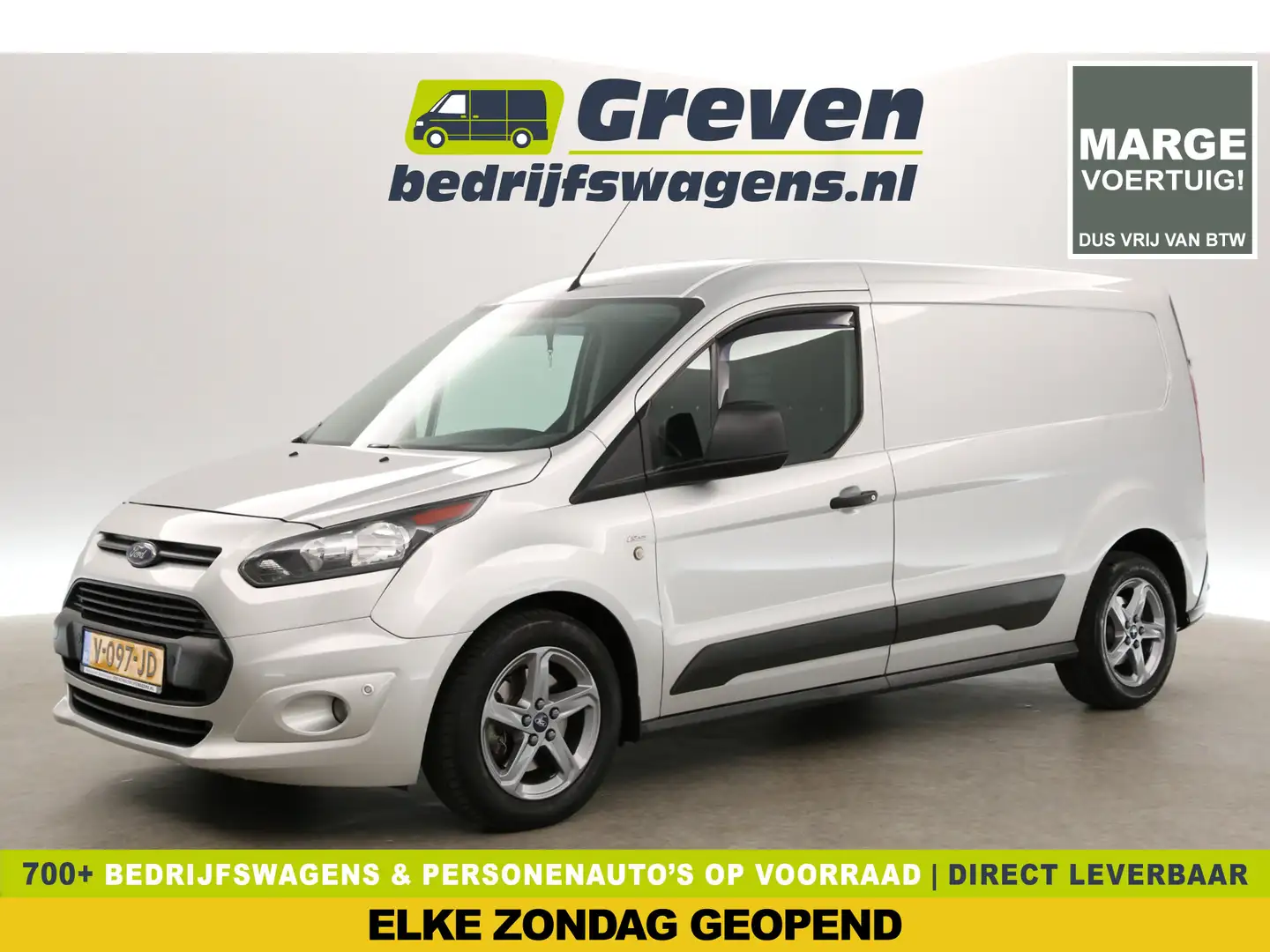 Ford Transit Connect 1.5 TDCI L2H1 | MARGE! | Airco Cruise 16"LMV PDC E Zilver - 1