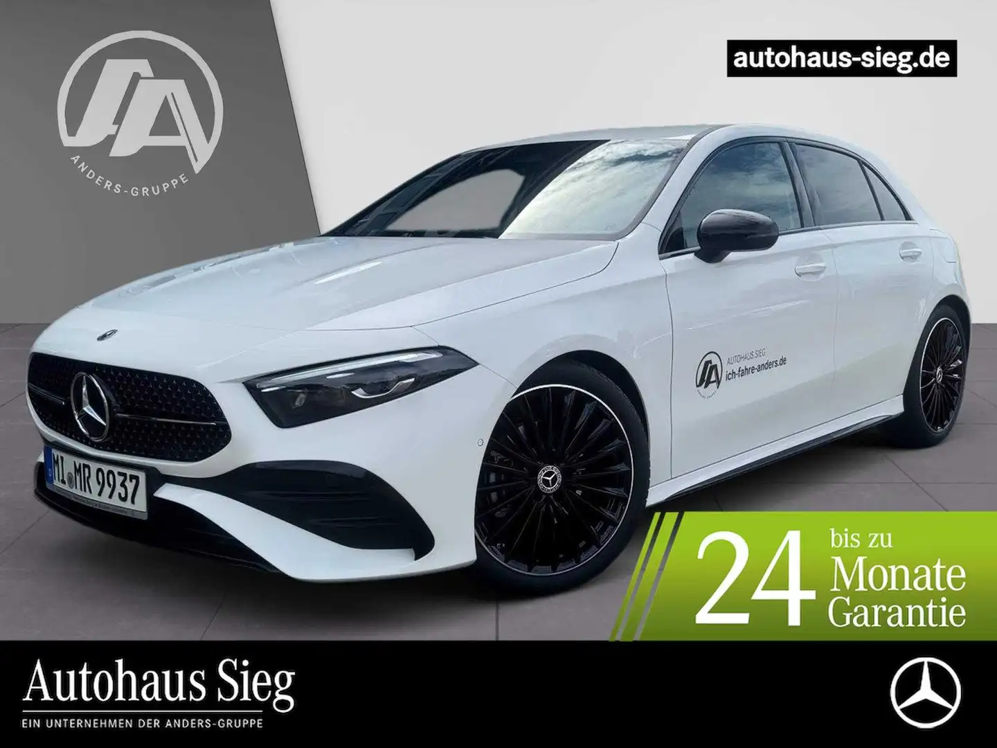 Mercedes-Benz A 180 +AMG+SHZ+PDC+Night+SpurW+W-Paket+S-Sitz Weiß - 1