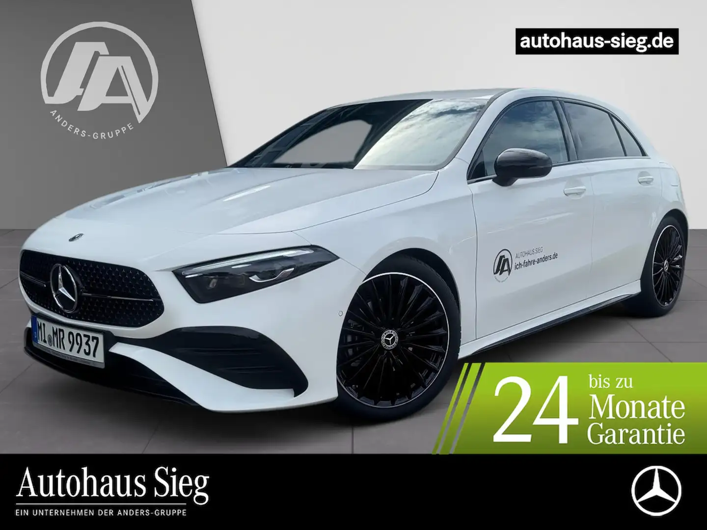 Mercedes-Benz A 180 +AMG+SHZ+PDC+Night+SpurW+W-Paket+S-Sitz Weiß - 1