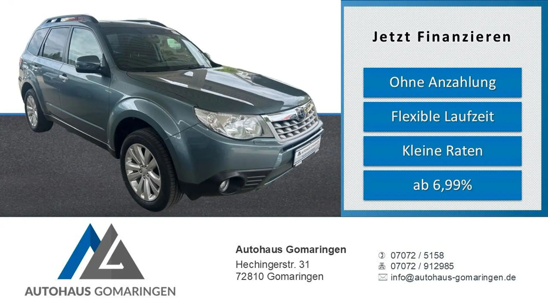 Subaru Forester *AHK*SHZ*KAMERA*Scheckheft*GSD*Xenon* Grün - 1