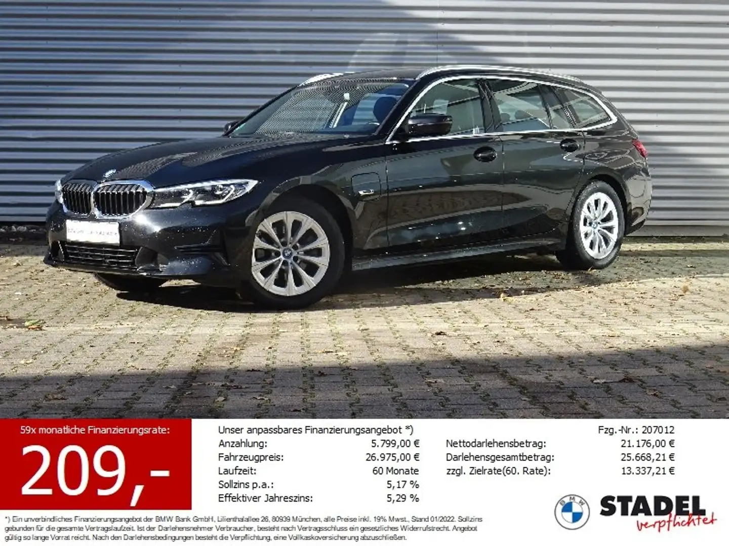 BMW 320 e Tour. Advantage Laser InnoPaket Sportsitze Noir - 1