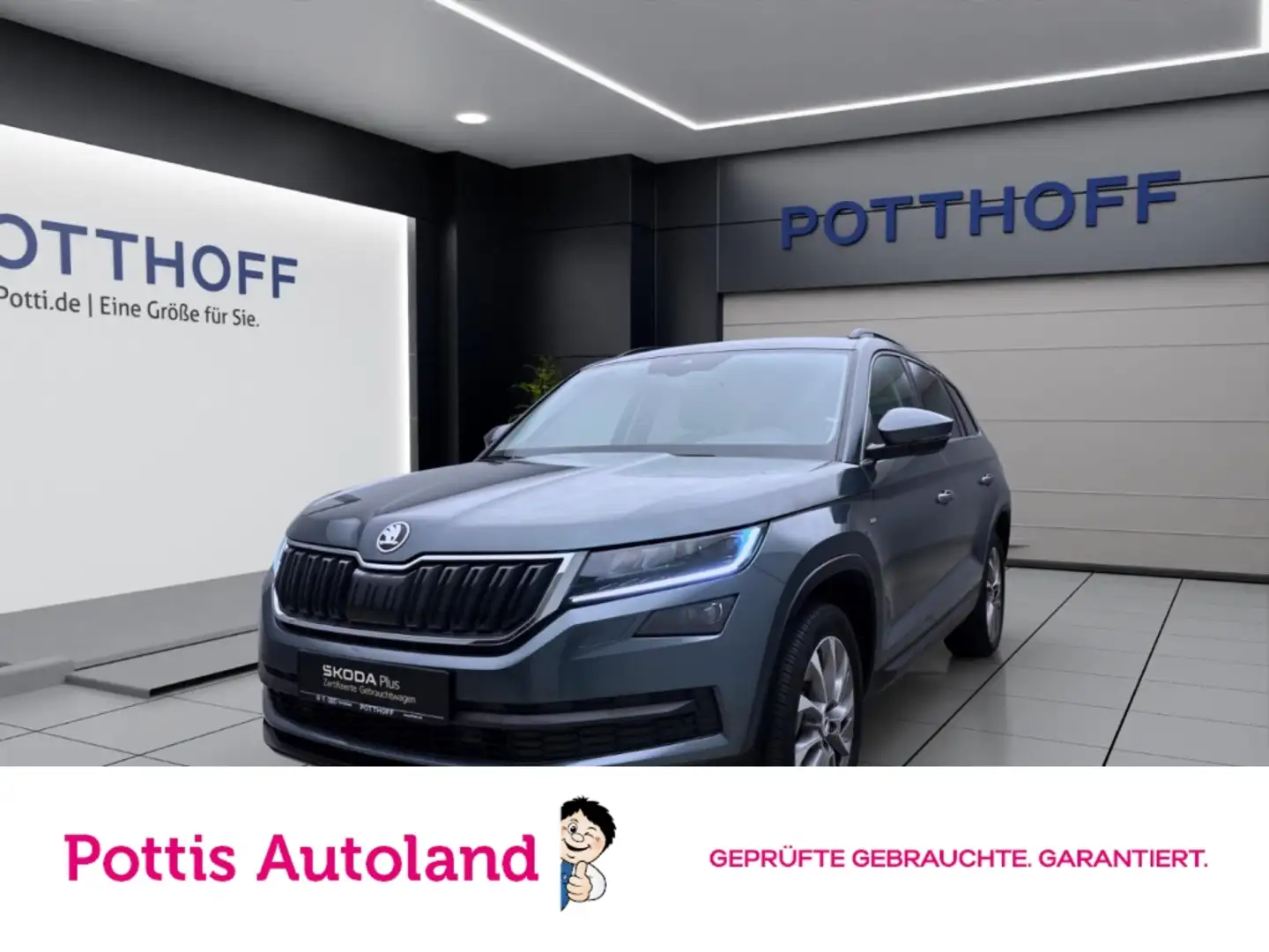 Skoda Kodiaq 2.0 TDI DSG 4x4 CLEVER AHK KAMERA NAVI PDC Grau - 1
