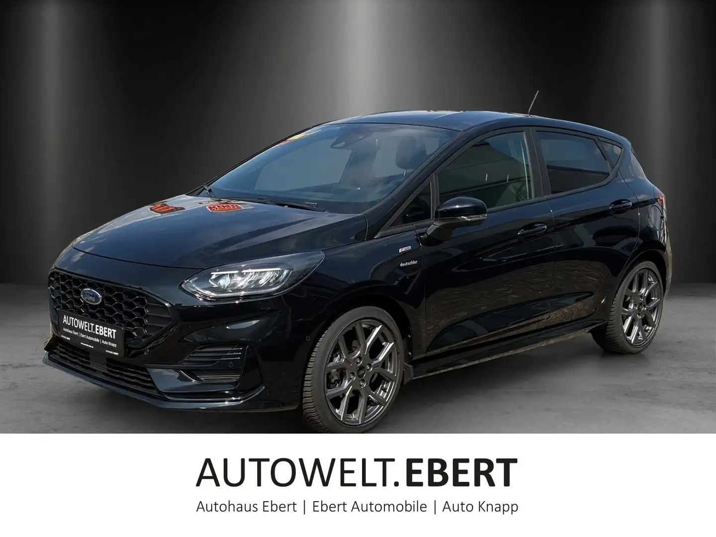 Ford Fiesta 1.0 EcoBoost ST-Line X (EURO 6d) Zwart - 1
