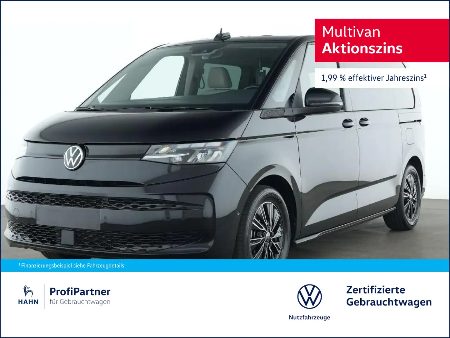 Volkswagen T7 Multivan T7 Multivan 2.0TDI AHK Dynamikfahrwerk Navi Schwarz - 1