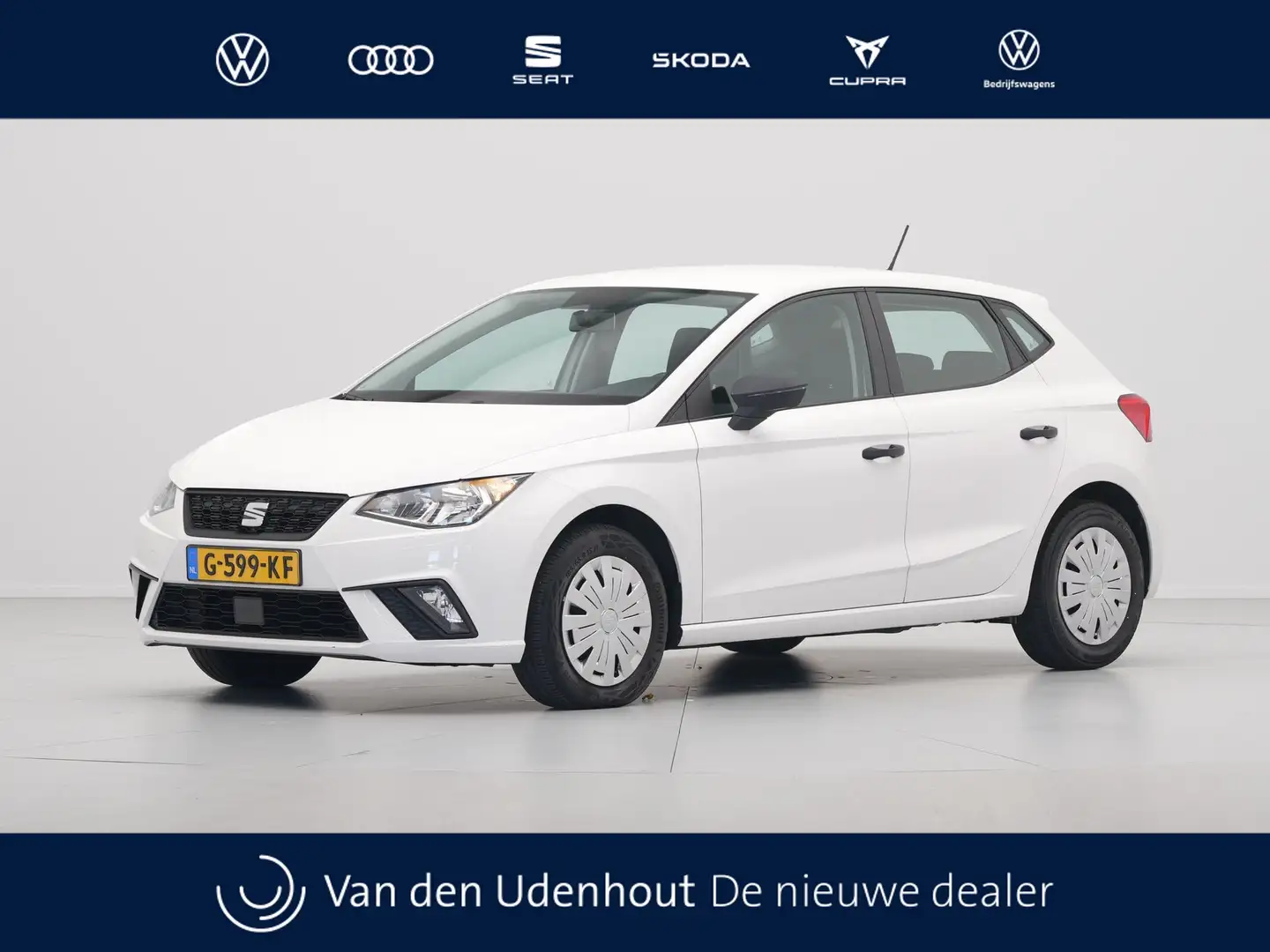 SEAT Ibiza 1.0 MPI 80pk Reference Navi via app Cruise Clima M Blanc - 1