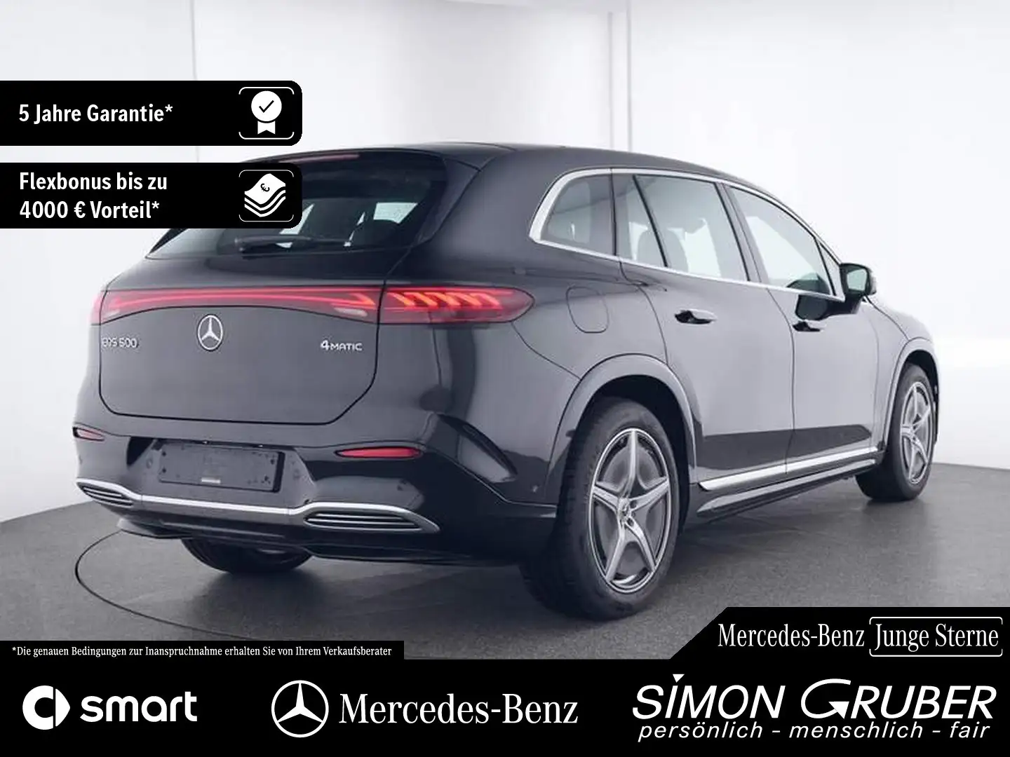 Mercedes-Benz EQS SUV EQS 500 4M SUV AMG Pano DigiLight Airmatic 360 Schwarz - 2