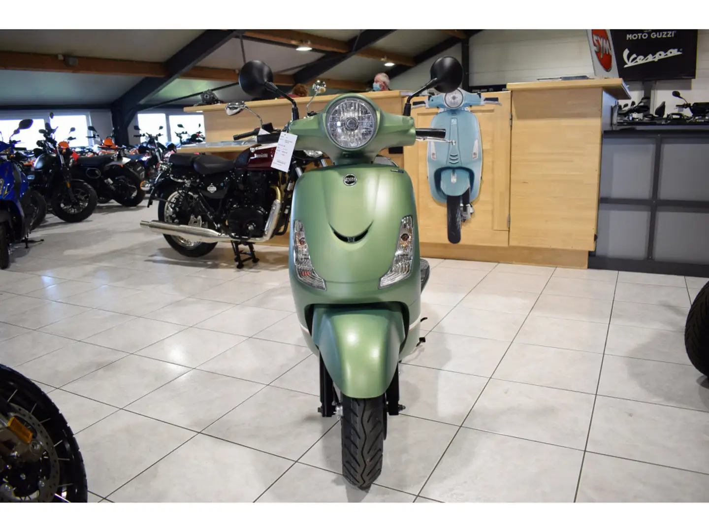 SYM Fiddle 50 II S 4T 25KM CLASSE A E5 Vert - 2