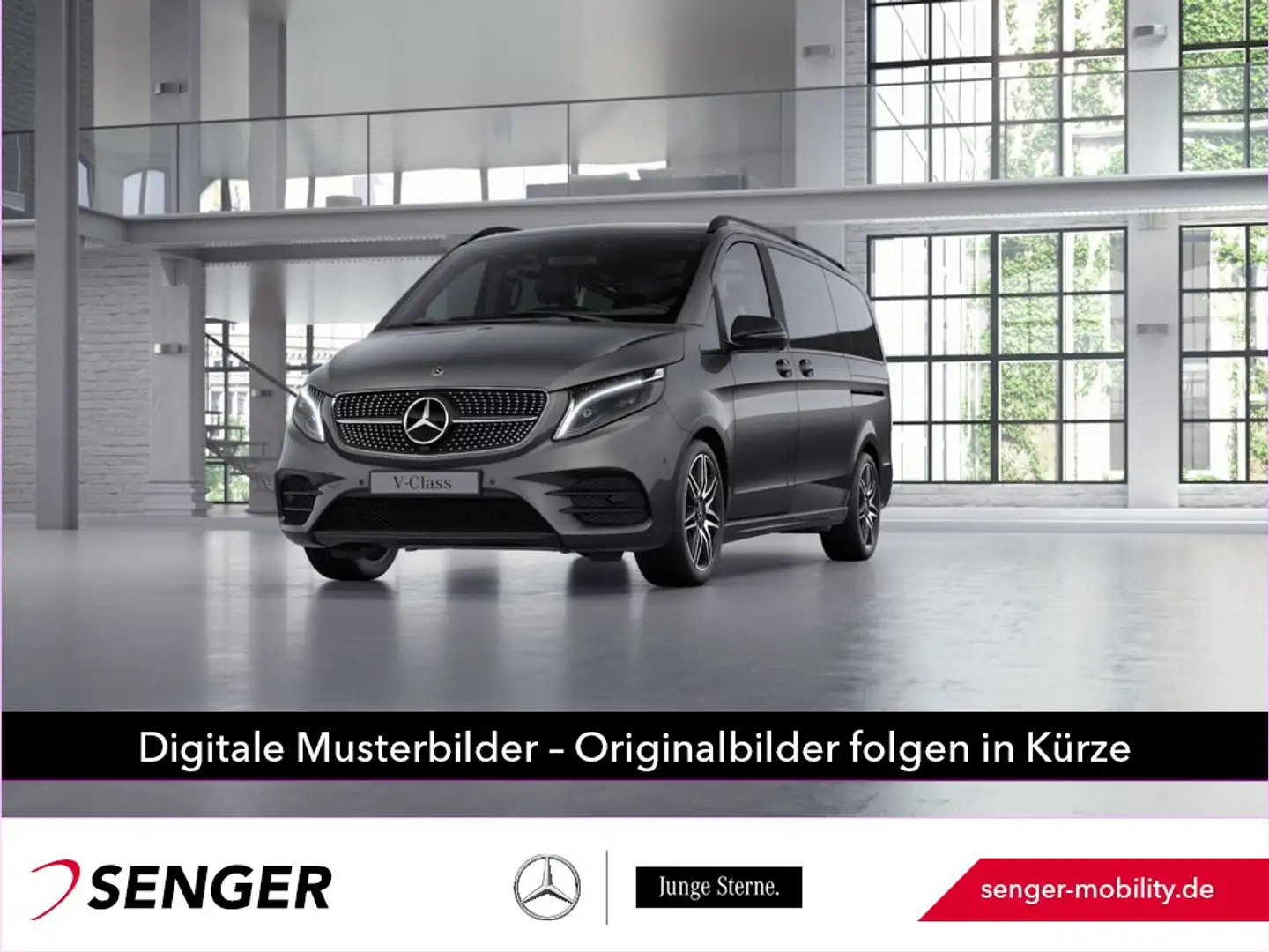 Mercedes-Benz V 300 d Edition Avantgarde lang AMG Pano 360° AHK Gris - 1