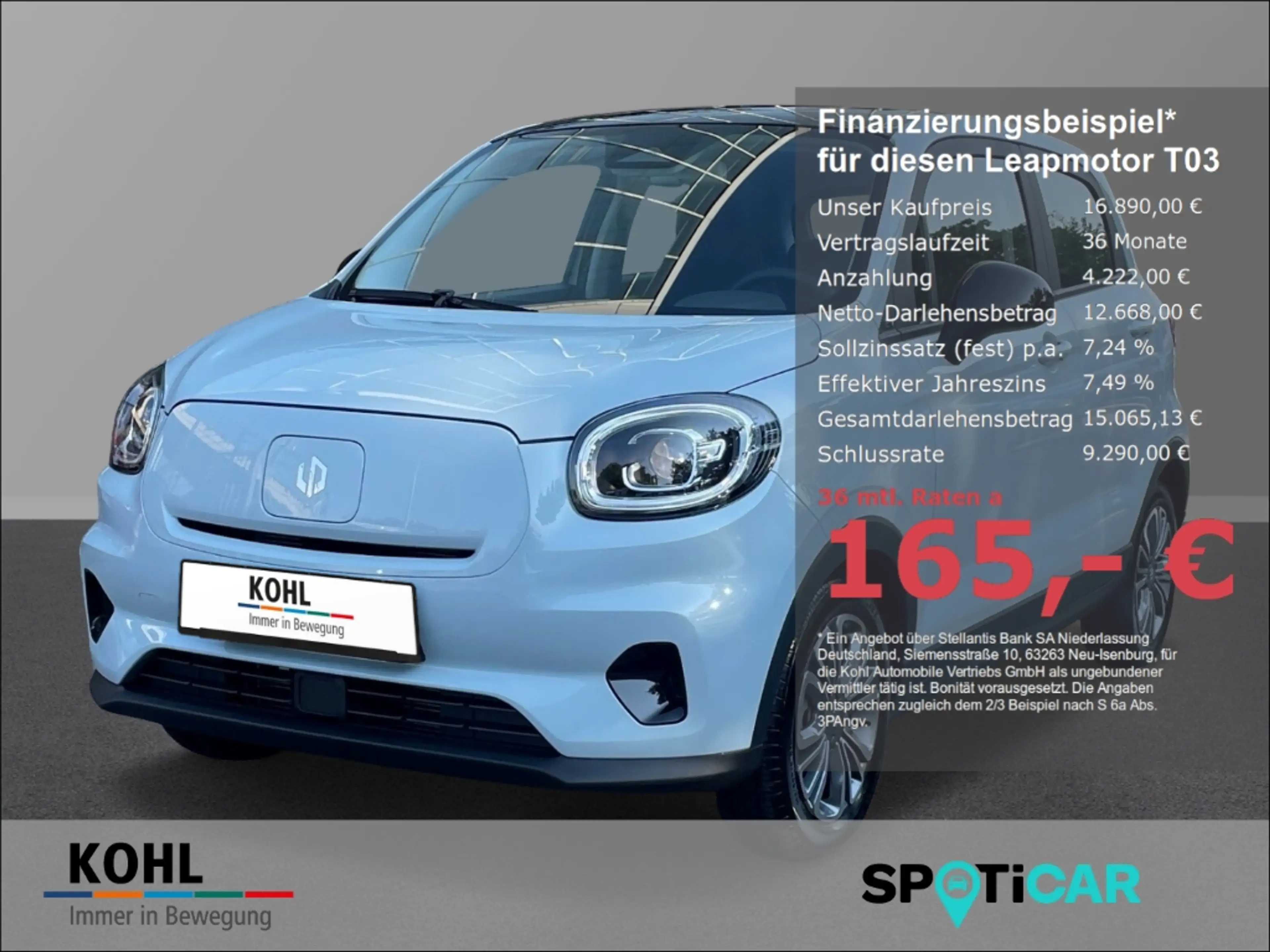 Leapmotor T03 Design PDC DAB+ Totwinkel Rückfahrk.