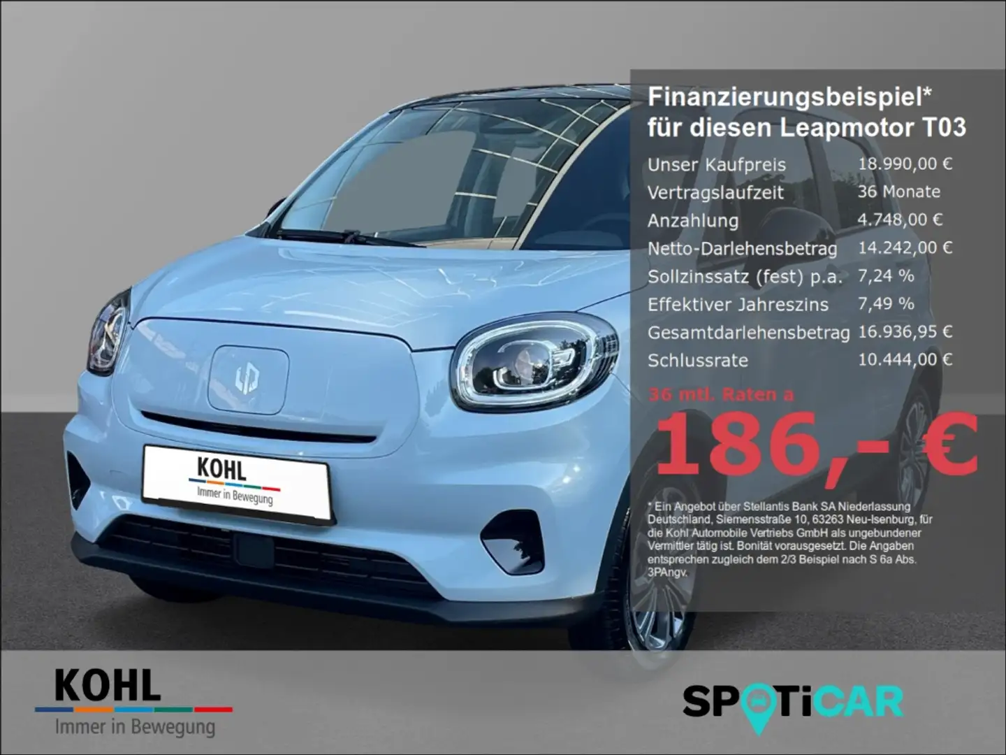 Leapmotor T03 Design PDC DAB+ Totwinkel Rückfahrk. Kék - 1