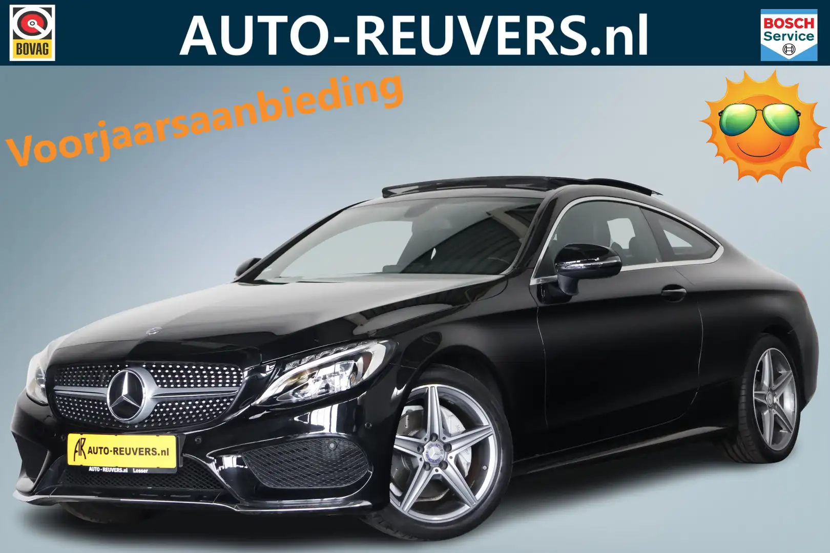 Mercedes-Benz C 180 Coupé AMG Line / Opendak / Leder / Navi / LED Noir - 1