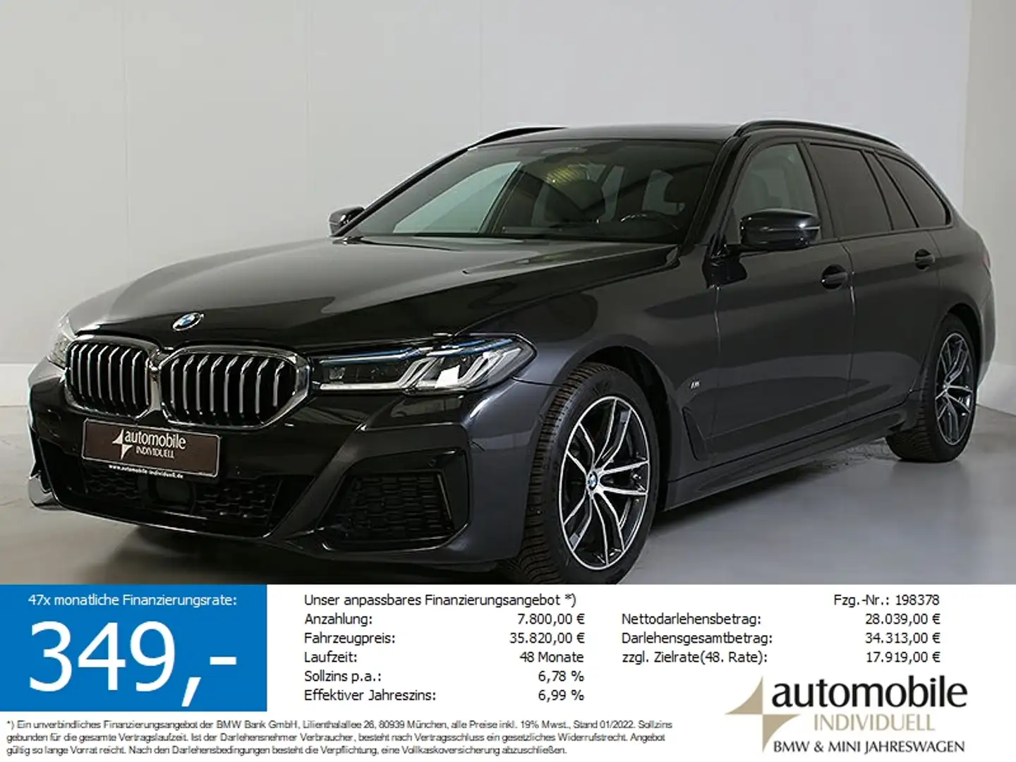 BMW 520 d xDr AT M Sportpaket Laser ACC DAB Hifi Park Grau - 1