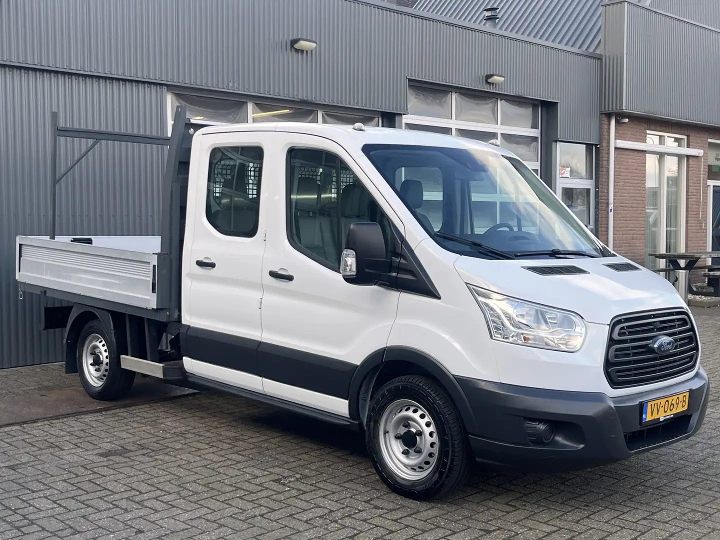 Ford Transit 310 2.2 TDCI DC Openlaadbak Pick-up Airco Trekhaak Wit - 1