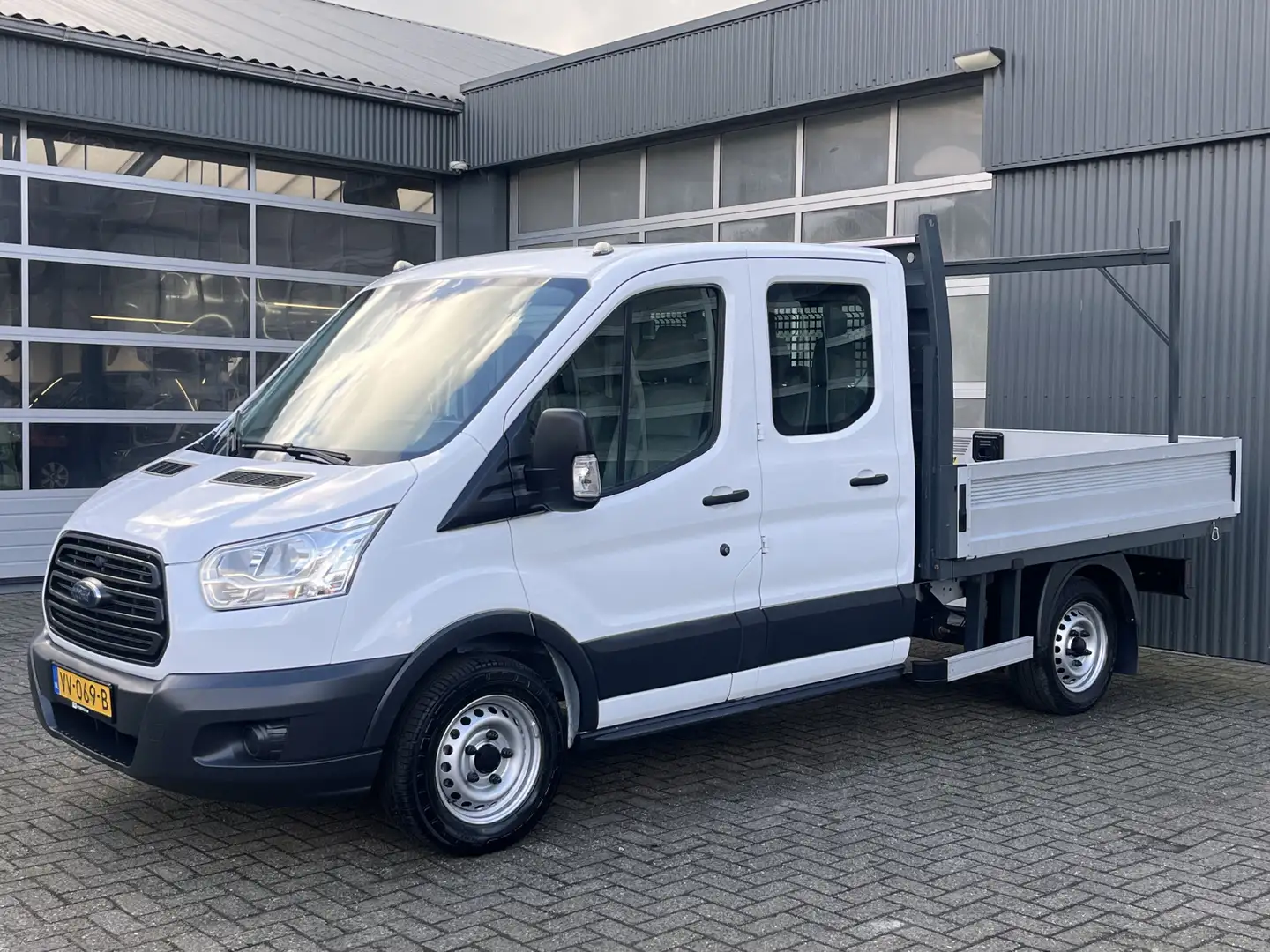 Ford Transit 310 2.2 TDCI DC Openlaadbak Pick-up Airco Trekhaak Wit - 2