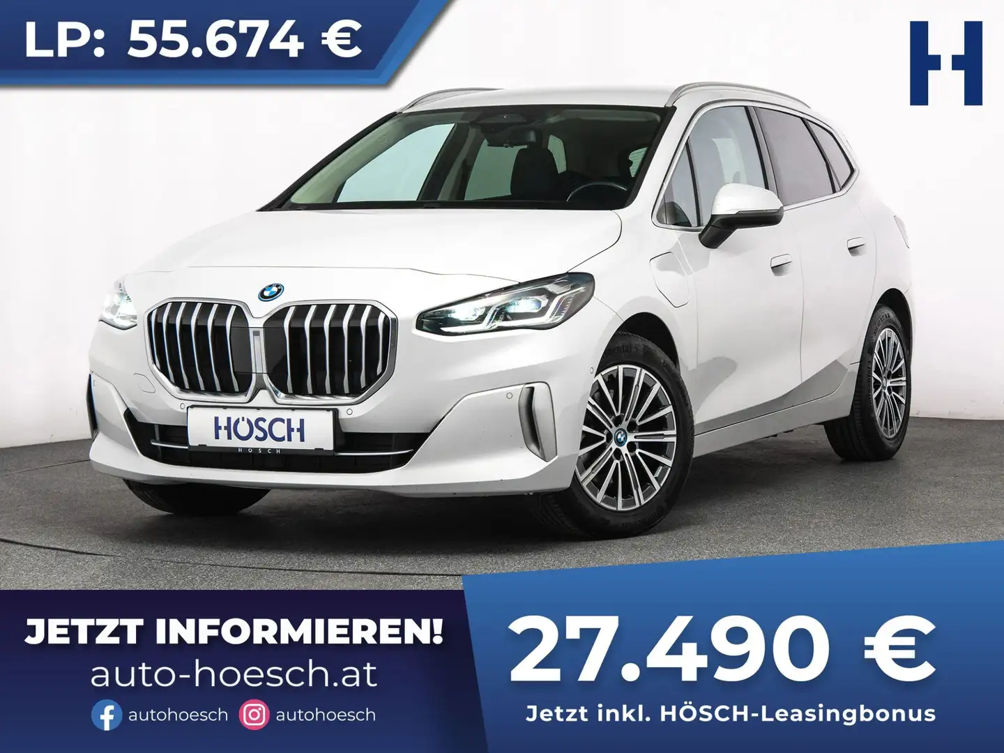 BMW 225 e xDrive Active Tourer Luxury EXTRAS -51% Weiß - 1