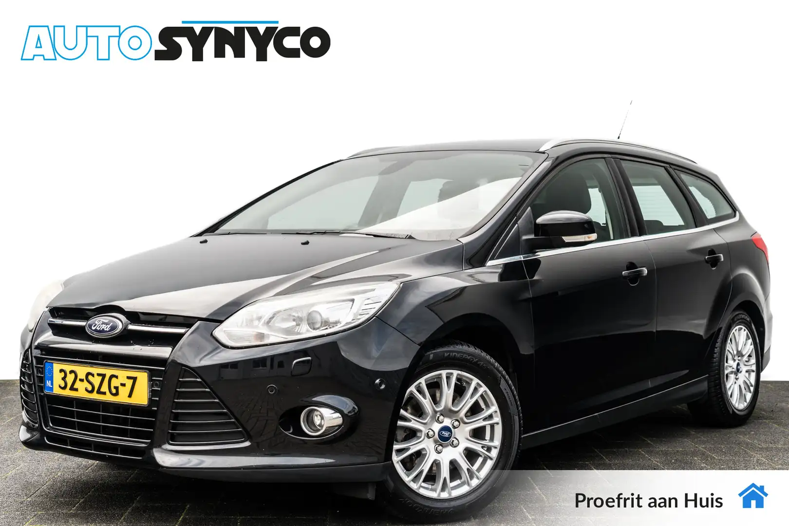 Ford Focus Wagon 1.6 EcoBoost Titanium | Trekhaak | PDC | Cru Schwarz - 1