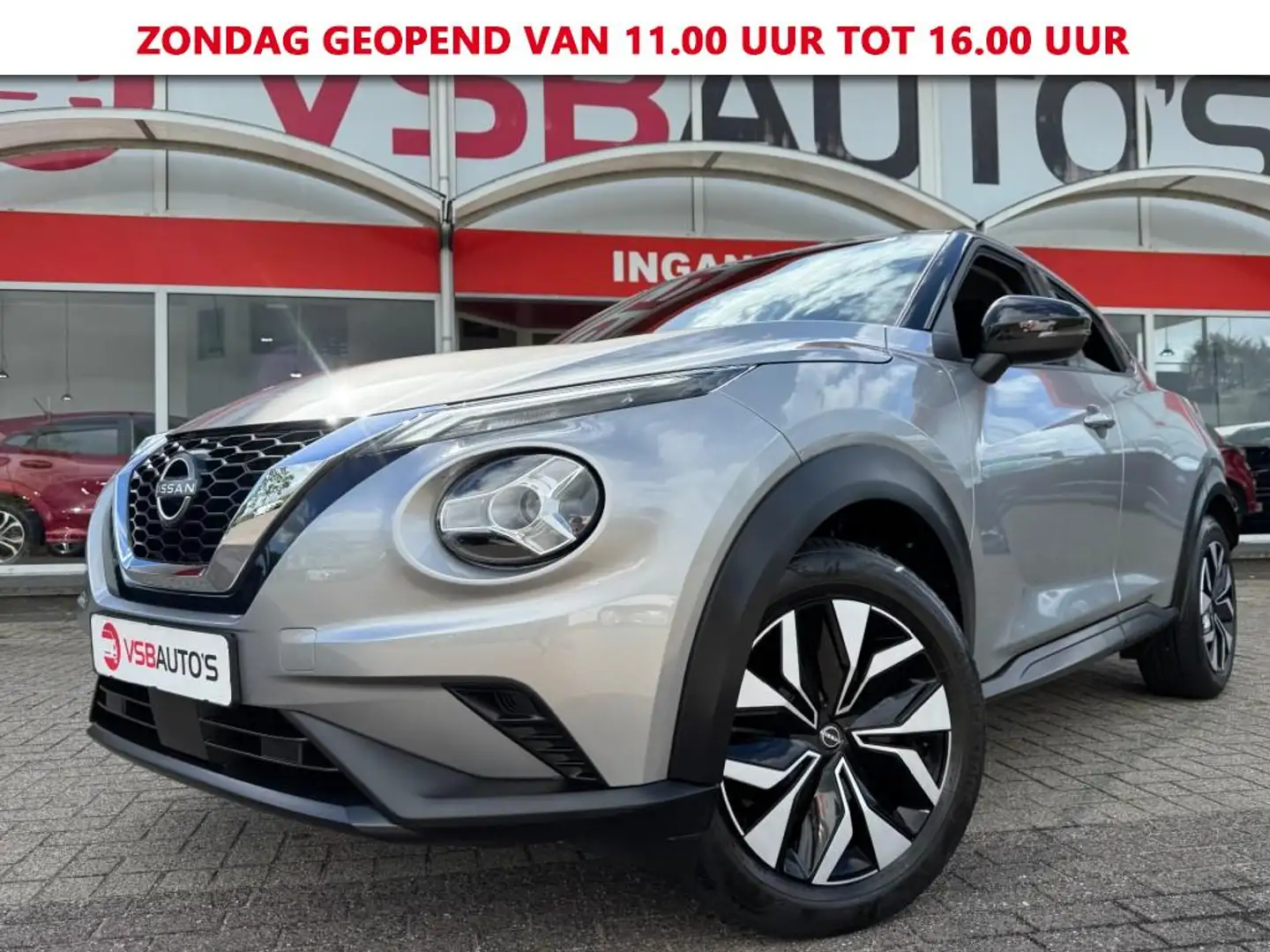 Nissan Juke 1.0 DIG-T AUT. LED CAMERA AIRCO ELEC-PAKKET PDC Gris - 1