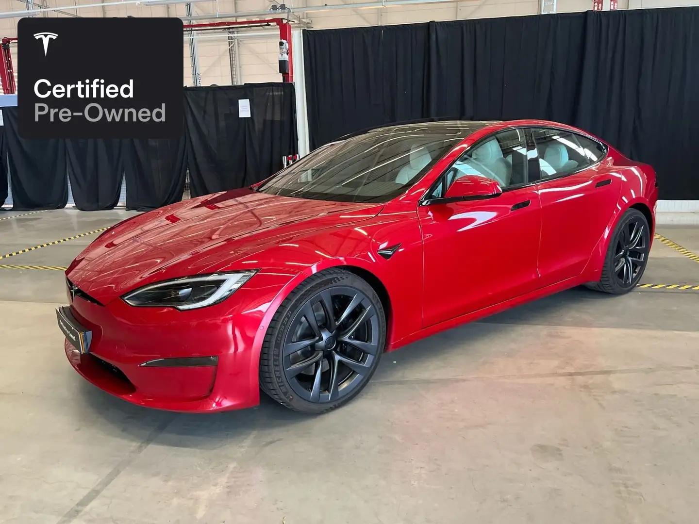 Tesla Model S Plaid "Certified Pre-Owned" Червоний - 1