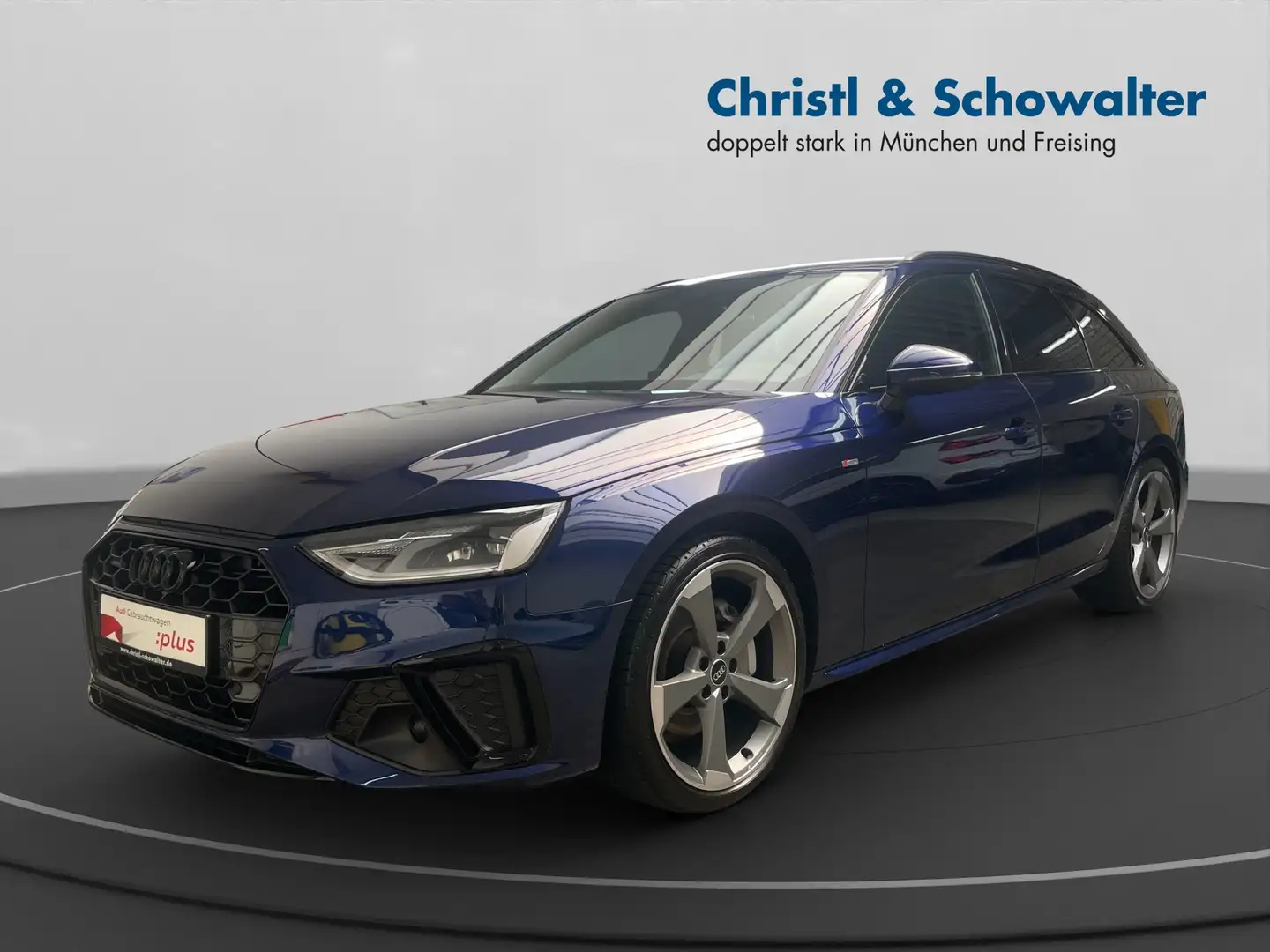 Audi A4 Avant 40TFSI quattro AHK 3ZAC ACC LANE Bleu - 2