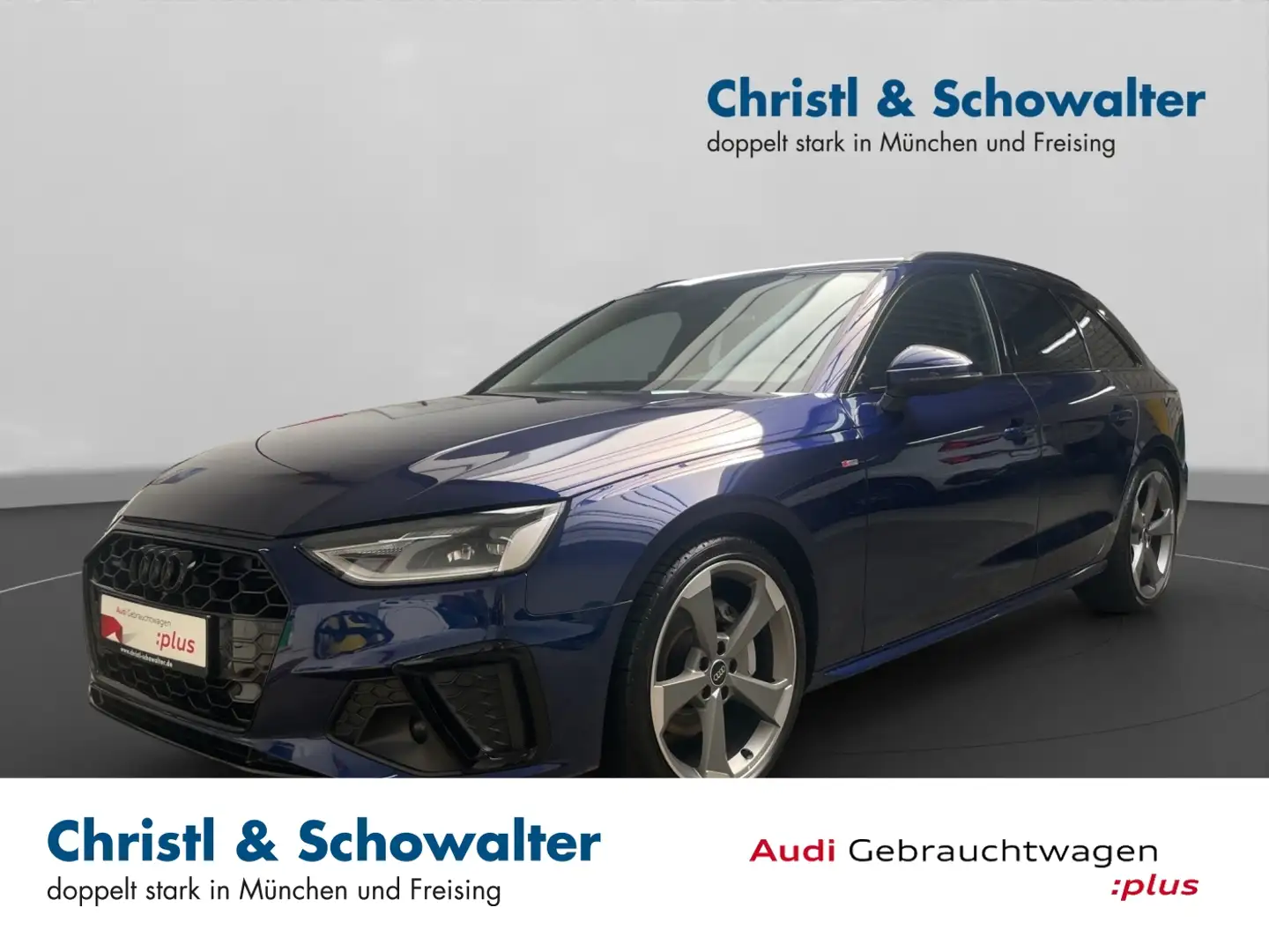 Audi A4 Avant 40TFSI quattro AHK 3ZAC ACC LANE Bleu - 1