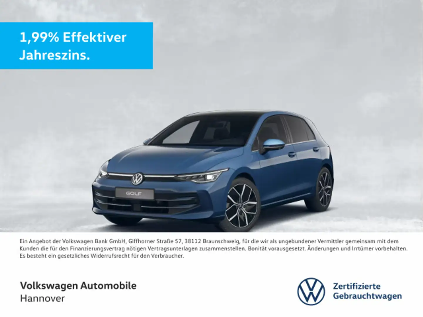 Volkswagen Golf VIII 1.5 eTSI DSG Style 50 Jahre Navi HUD C Blau - 1