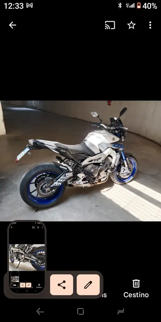 Yamaha MT-09 Plateado - 2