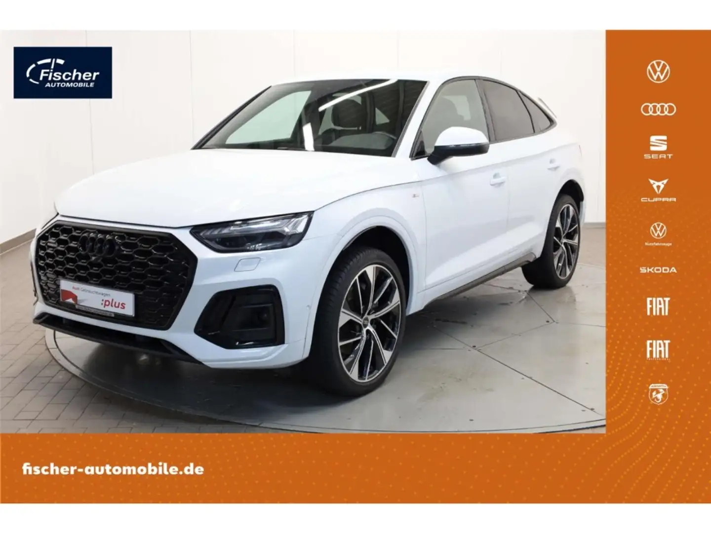 Audi Q5 Sportback 40 TDI quattro S line Blanc - 1