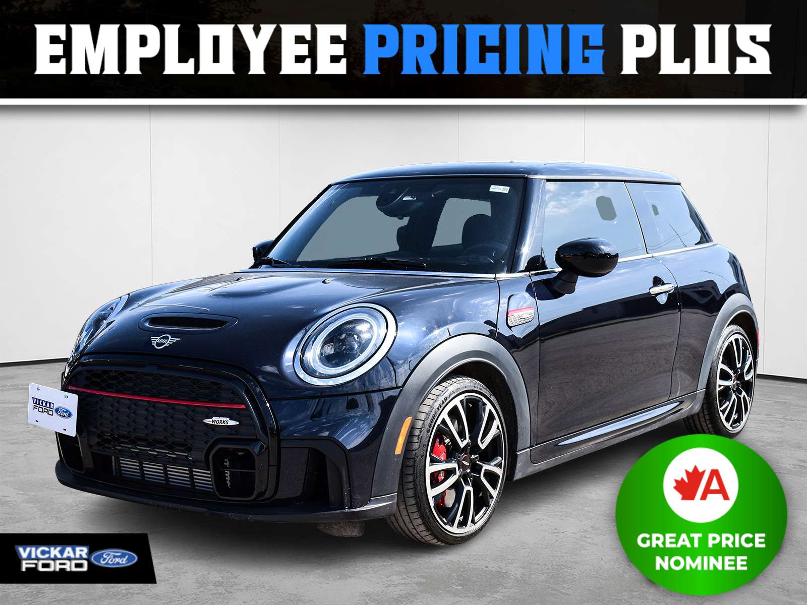 Black 2022 MINI Cooper Hatchback Front-Wheel Drive Automatic