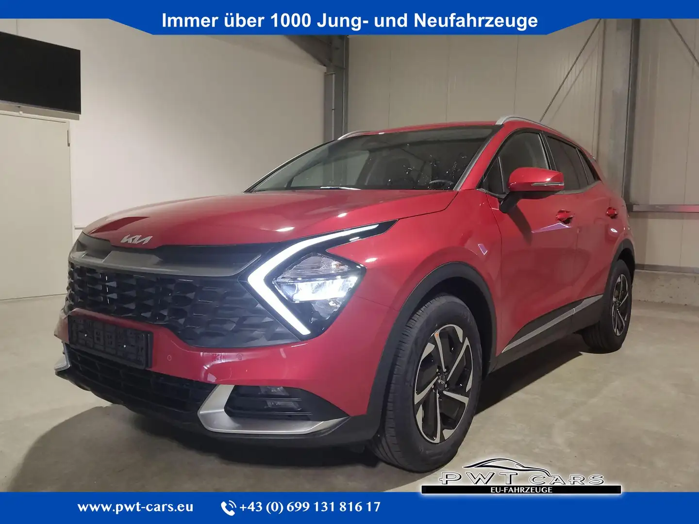 Kia Sportage Essence 1.6 T-GDI MHEV 160 PS 7DCT-Navi 12,3 Zo... Rot - 1