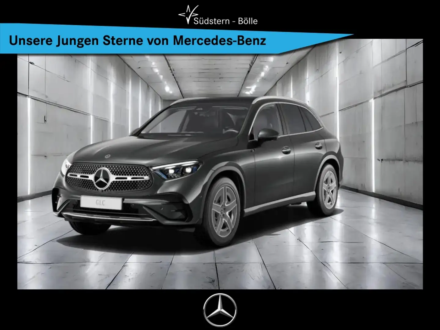 Mercedes-Benz GLC 300 d 4M +AMG+SHZ+MEMORY+NAVI+AMBIENTE+AHK Gris - 1