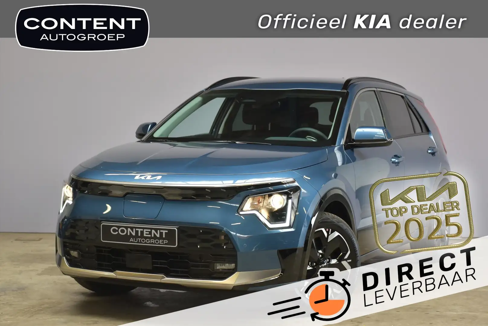 Kia e-Niro 64,8 kWh 204pk Aut Light Advanced DIRECT LEVERBAAR Blau - 1