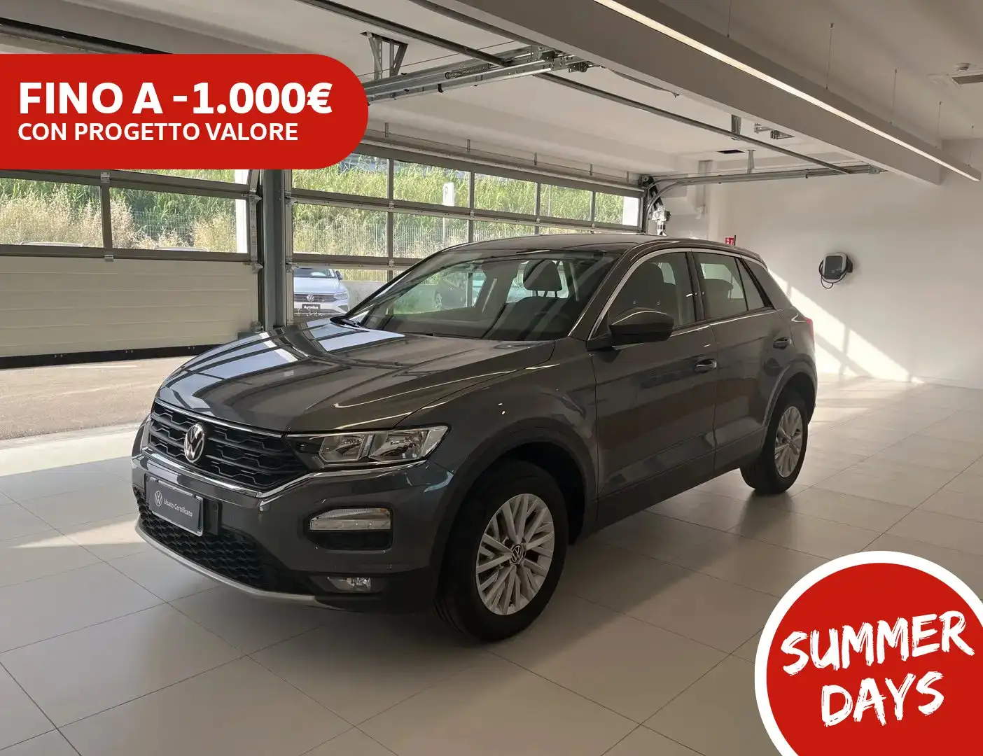 Volkswagen T-Roc 2.0 TDI BUSINESS 115CV Gris - 1