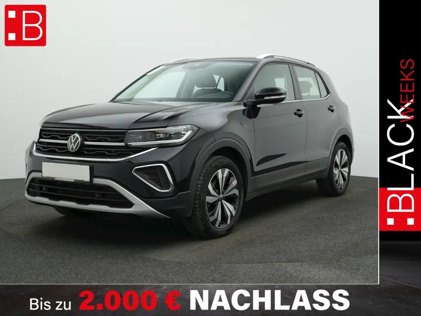 Volkswagen T-Cross 1.0 TSI Style IQ.LIGHT NAVI KAMERA Schwarz - 1