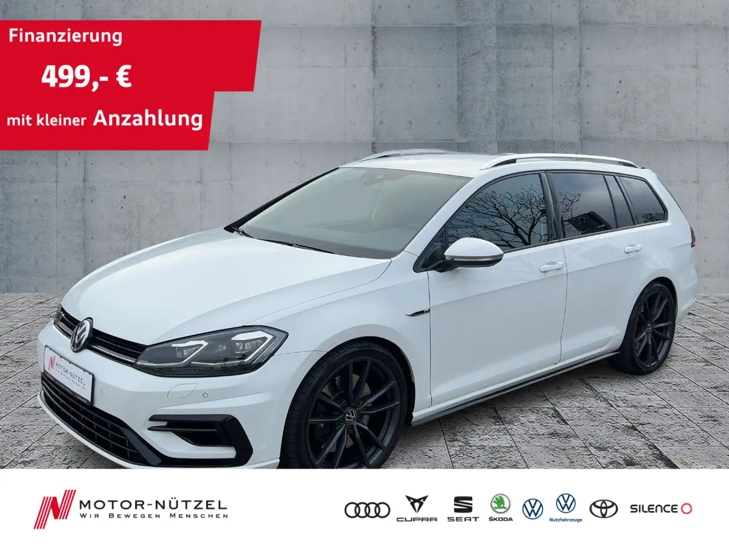 Volkswagen Golf VII Variant R 4M LED+ACC+SHZ+2xPDC+MFL+19" Weiß - 1