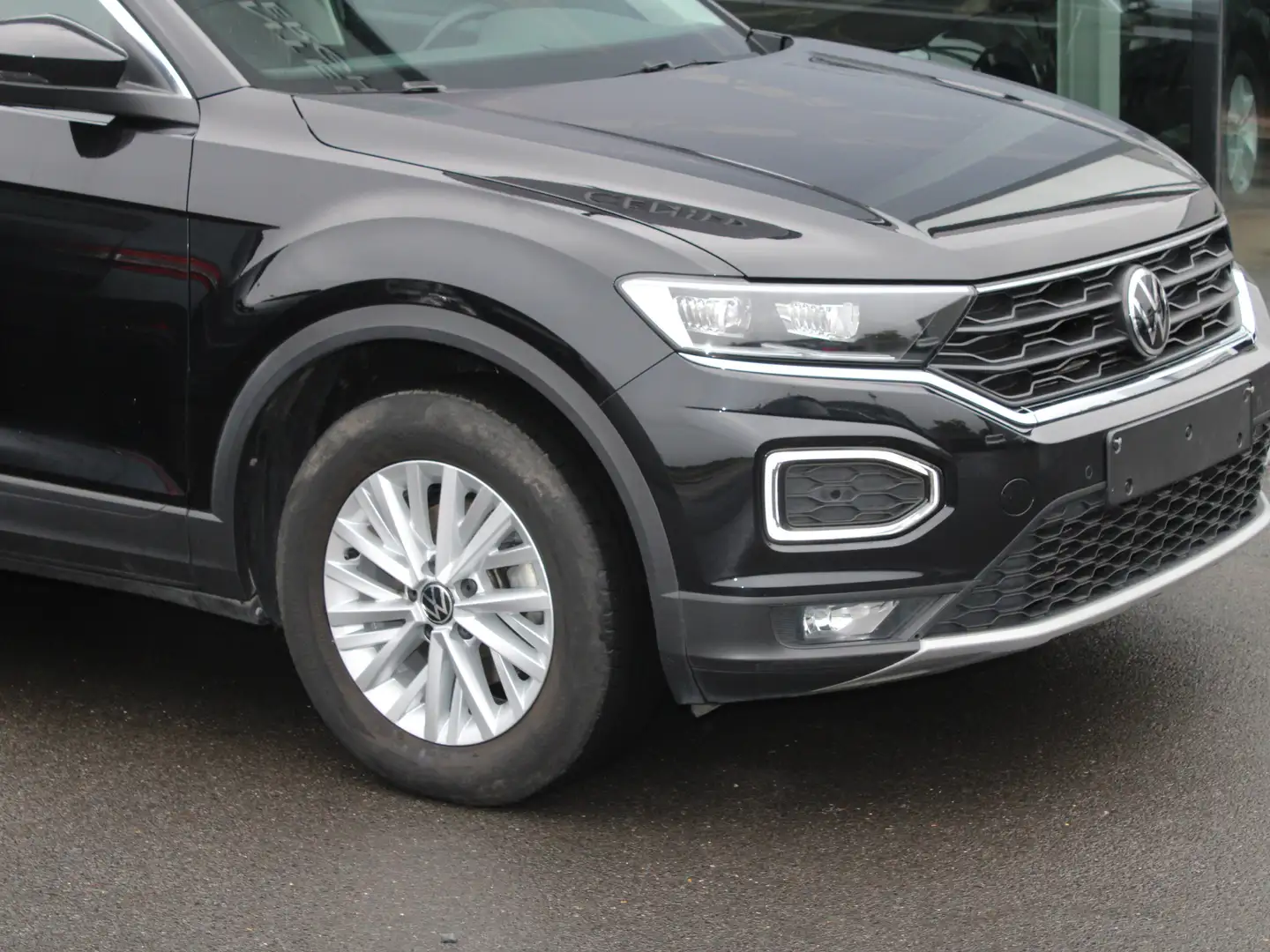 Volkswagen T-Roc 1.0 TSI Style OPF-AIRCO-NAVIGATIE-ALU V-6VIT-PDC Zwart - 2