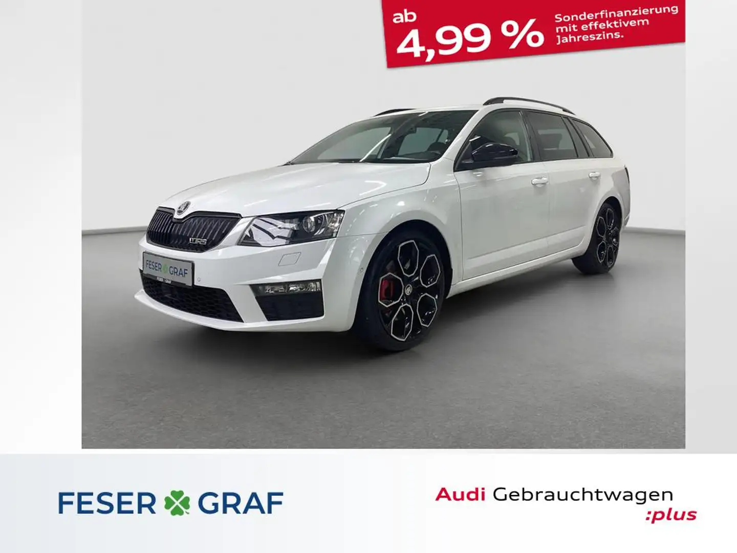 Skoda Octavia Combi RS 2.0 TSI DSG AHK Stdhz. Canton ACC RFK Bianco - 1