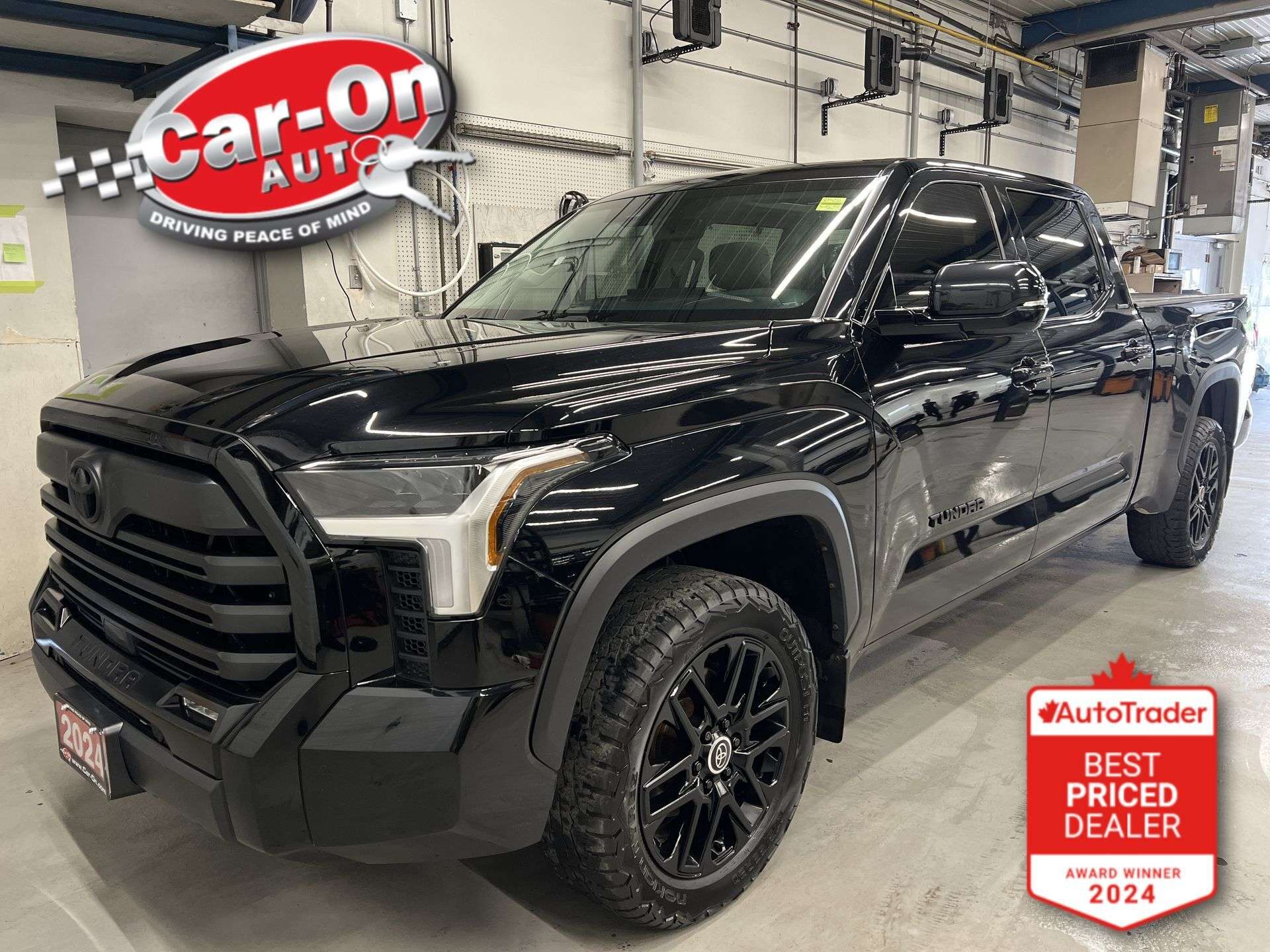 Black 2024 Toyota Tundra Pickup Truck Four-Wheel Drive Automatic
