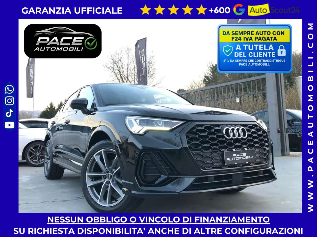 Audi Q3 35 S LINE SLINE S-LINE 19" SPORTBACK SPB BLACK