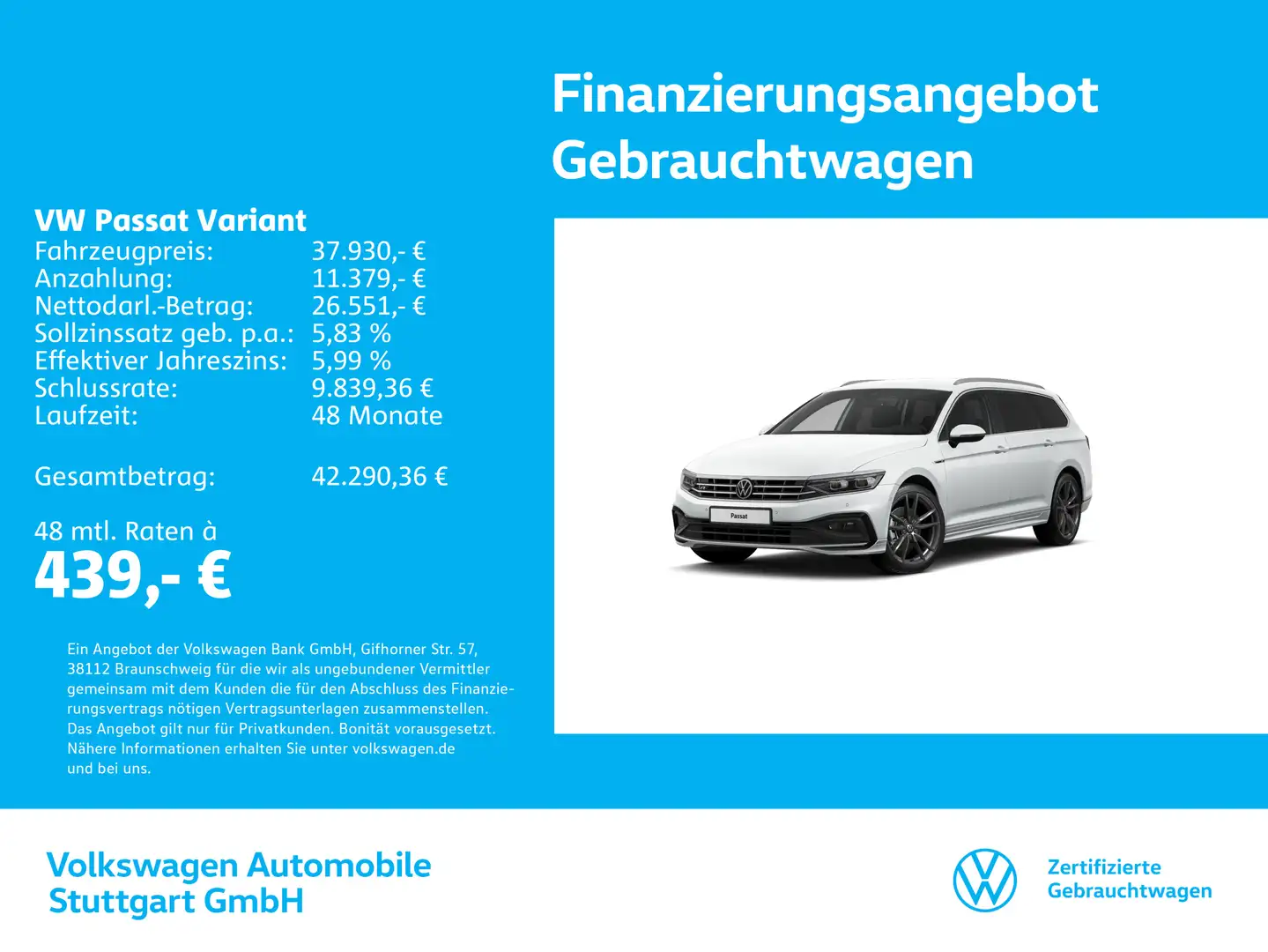 Volkswagen Passat Variant Elegance 2.0 TDI 147KW Weiß - 1