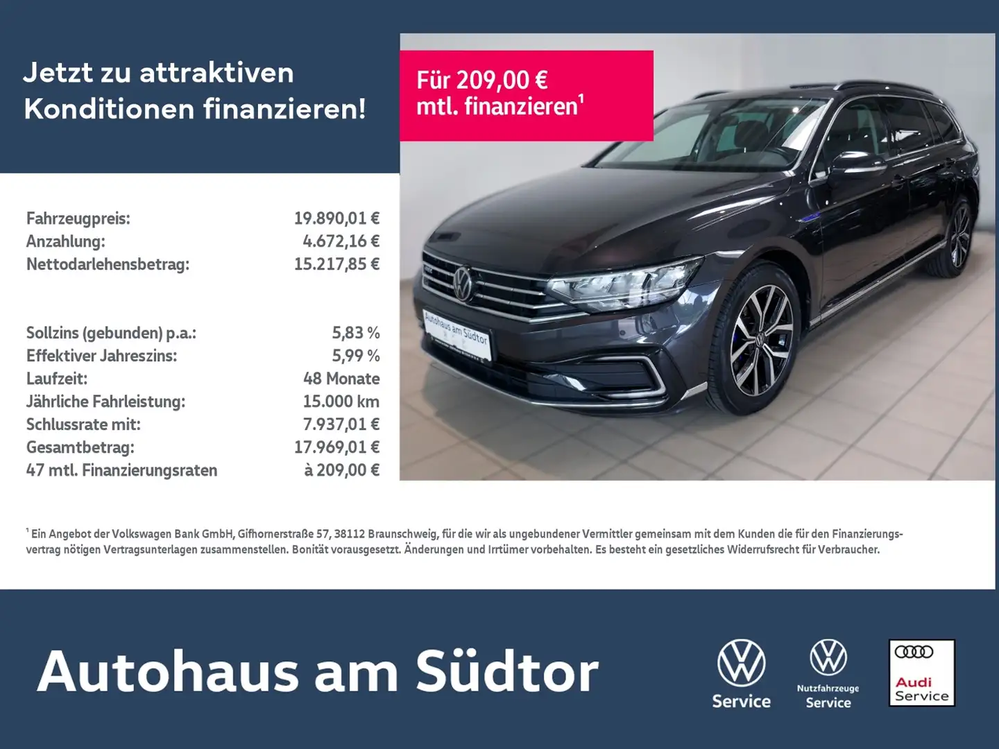 Volkswagen Passat Variant GTE 1.4 TSI DSG | LED AHK RFK ACC Gris - 1