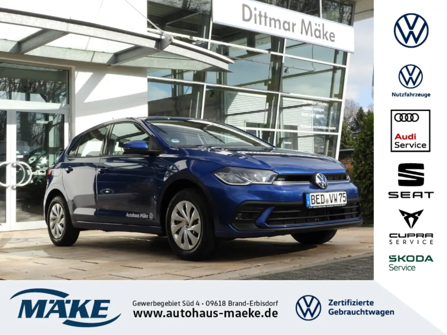 Volkswagen Polo Life 1.0 APP LED PLA PDC SITZHZG Blau - 1