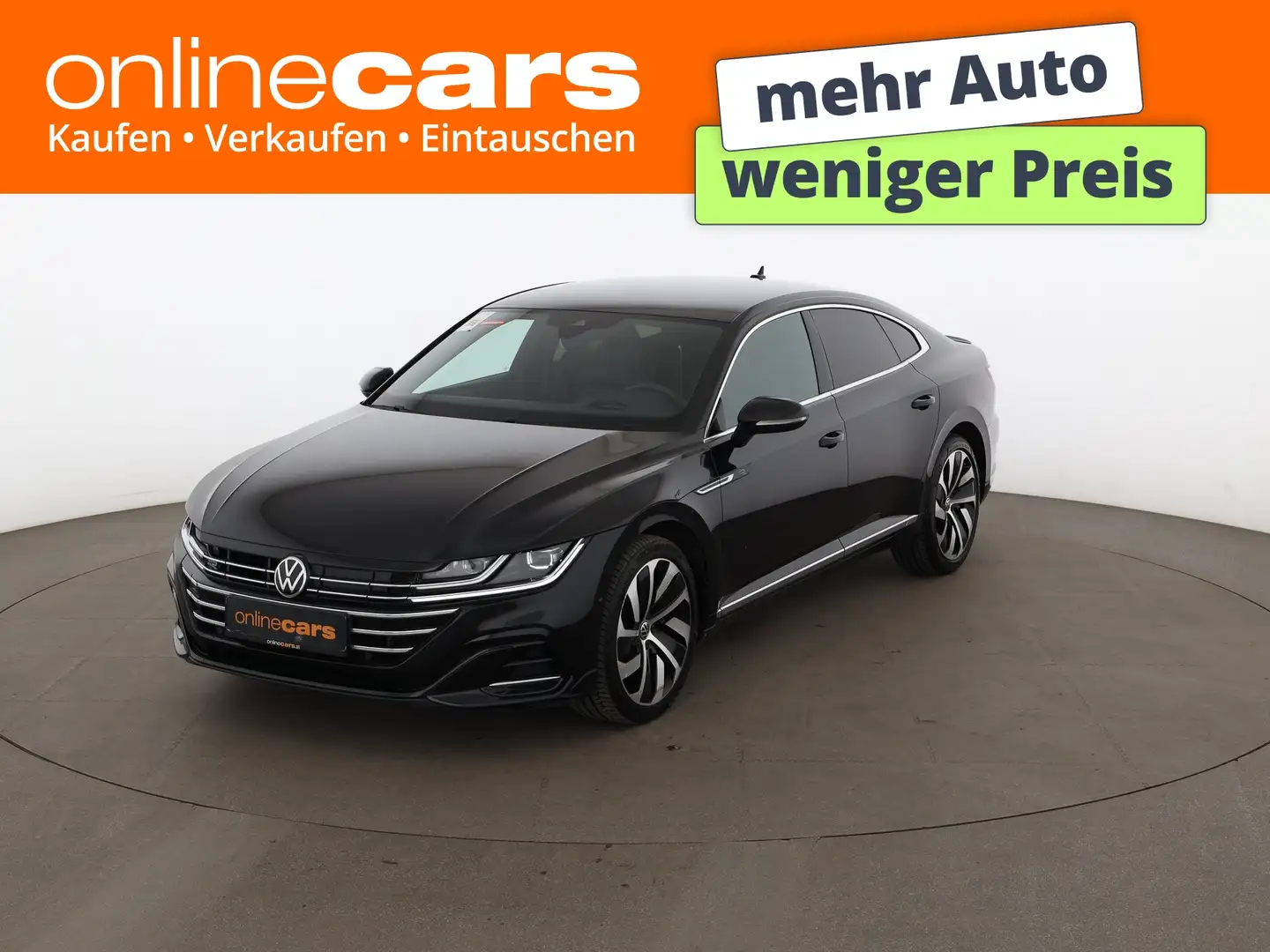 Volkswagen Arteon 1.4 TSI R-Line Aut LED HEAD-UP RADAR LEDER Schwarz - 1