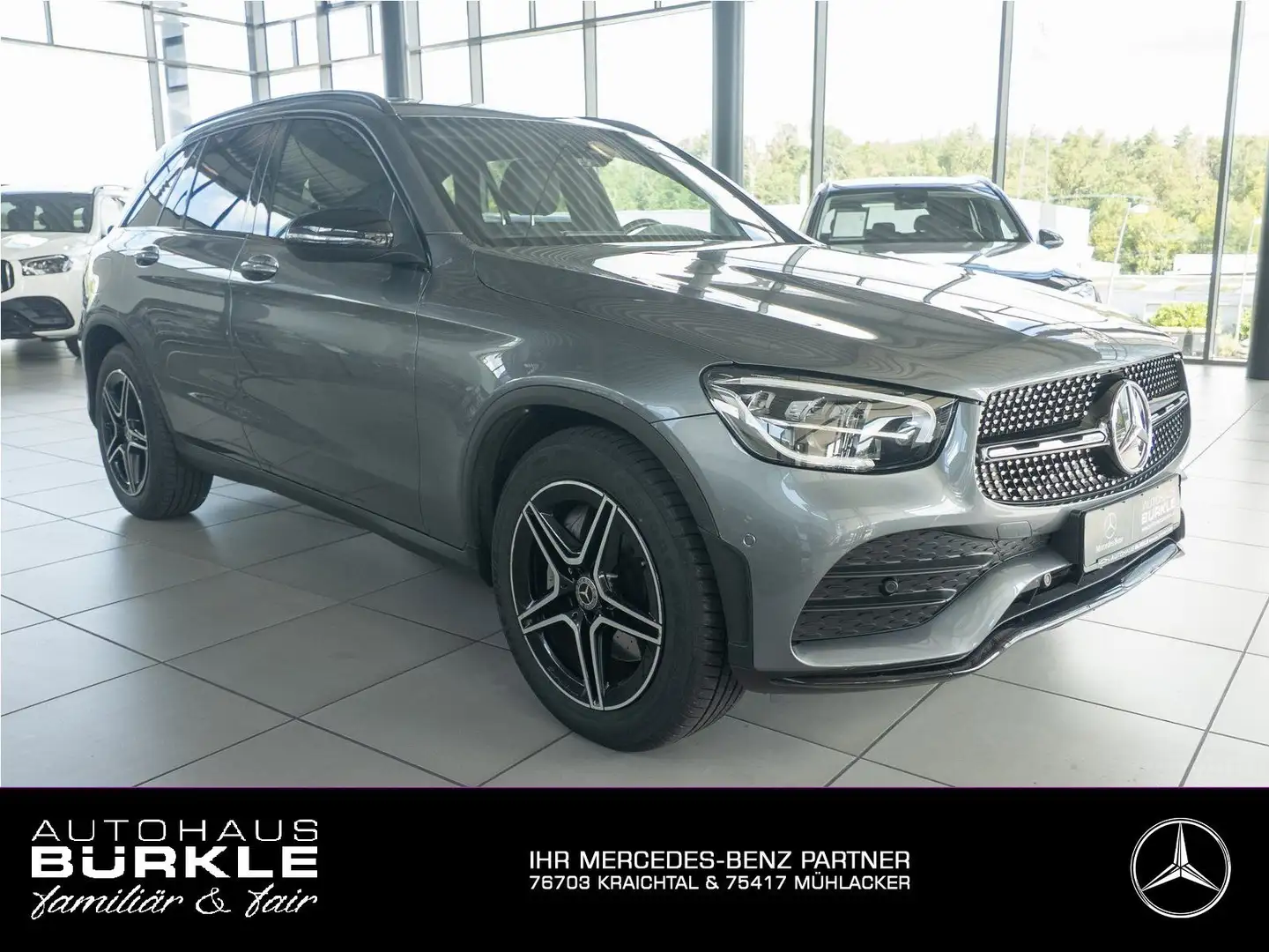 Mercedes-Benz GLC 200 AMG Line 4Matic AHK,LED,Night,19",Rükam Gris - 1